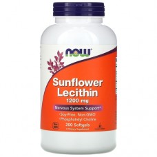 NOW - Sunflower Lecithin (200табл 100 порций)